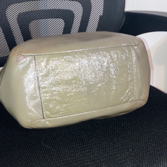 🌹4FER COACH MADISON OLIVE GREEN SHINY PATENT LEATHER SATCHEL BAG. 2009 BUNDLE - Picture 6 of 14